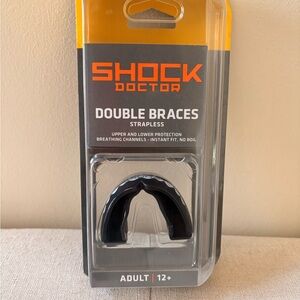 Shock Doctor Black Double Braces Mouthguard